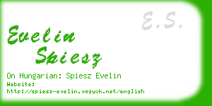 evelin spiesz business card